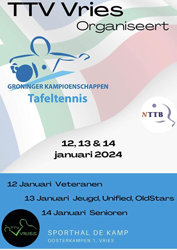 Groninger tafeltennis kampioenschappen 2024